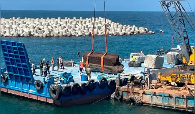  Las estructuras extraídas pesan hasta 80 toneladas. Foto: GEDEON Programmes / CEAlex   