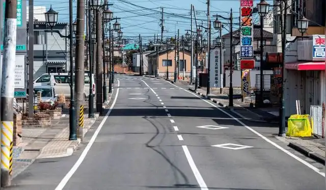  La ciudad de Namie, en la prefectura de Fukushima, abandonada tras el desastre nuclear. Foto: AFP   