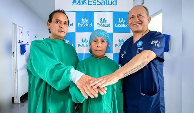  Rafael y Edelmira viven el más especial Día de San Valentín luego de protagonizar el primer trasplante renal mixto incompatible realizado en el Perú. Foto: gob.pe   