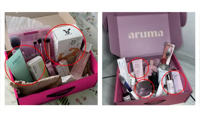 Productos que se ofrecen en el “programa oculto”, pero que no se venden en Aruma. | Foto: Facebook   