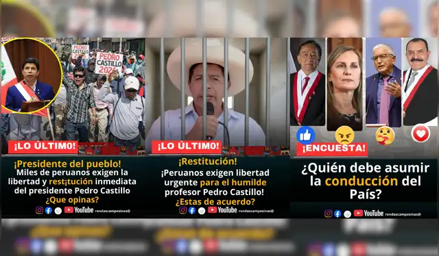 Tipo de publicaciones compartidas en la página de Facebook de Rondas Campesinas. | Foto: Facebook   