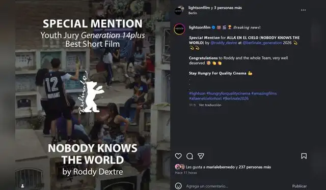 'Allá en el cielo' se presentó con sala llena en el Berlinale 2026 'Allá en el cielo' se presentó con sala llena en el Berlinale 2026