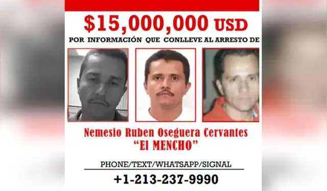 Nemesio Oseguera Cervantes, de 59 años, figuraba entre los más buscados por la justicia de Estados Unidos. Foto: composición LR/ BBC Nemesio Oseguera Cervantes, de 59 años, figuraba entre los más buscados por la justicia de Estados Unidos. Foto: composición LR/ BBC
