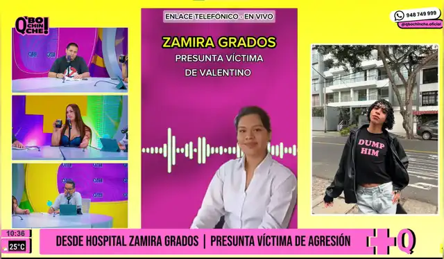  Habla joven agredida por Valentino Palacios. Foto: YouTube   