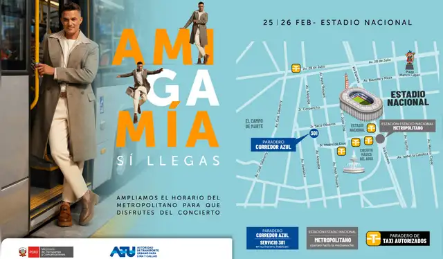 El horario del Metropolitano tras concierto de Alejandro Sanz. Foto: Composición LR/ X de ATU El horario del Metropolitano tras concierto de Alejandro Sanz. Foto: Composición LR/ X de ATU