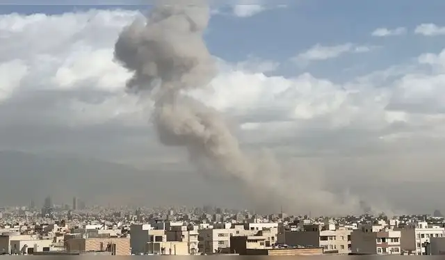 Explosión en Teherán. Foto: Reuters   