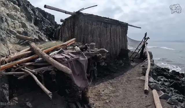 Así es la casa de Don Luis frente al mar. Foto: captura YouTube/Dilo Nomás Así es la casa de Don Luis frente al mar. Foto: captura YouTube/Dilo Nomás