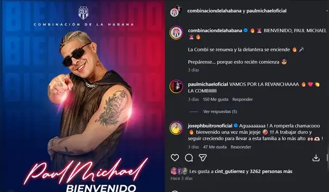 Eugenio Rodríguez destacó que la salida de Paul Michael no fue en malos términos y enfatizó su buena relación. Foto: Instagram.   