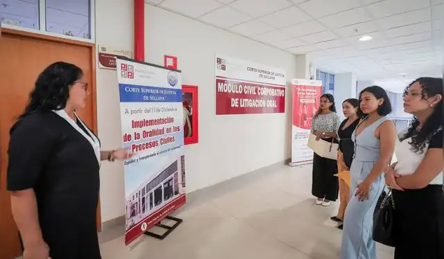 El programa incluye una capacitación sobre el modelo de oralidad en el proceso civil. Fuente: Difusión.   