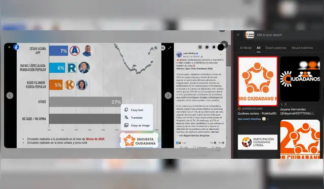 Búsqueda inversa del logotipo de Encuesta Ciudadana. Foto: Google  