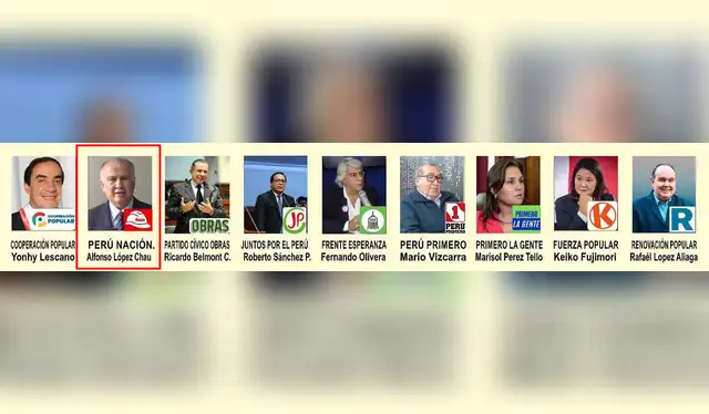  Error a la hora de colocar el nombre del partido de López Chau. Foto: Facebook   