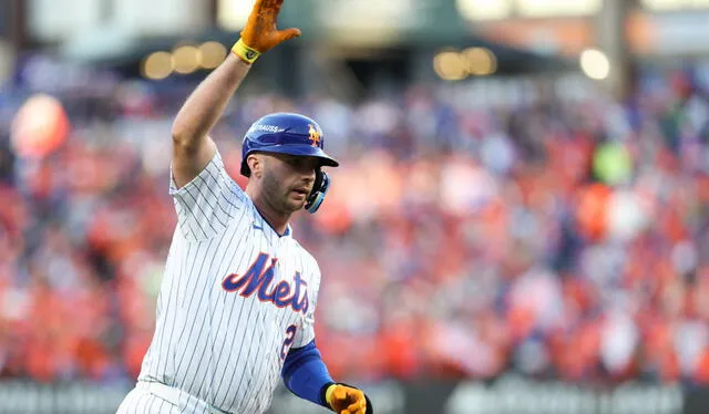 A new chapter in Pete Alonso´s career. Photo: LR Composition   