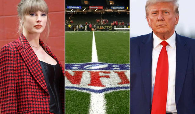 Super Bowl tension reignites the fiery Trump-Swift rivalry. Photo: Fast News   