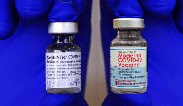 The Pfizer and Moderna vaccines are periodically adapted to respond to emerging variants of the virus. Photo: Harvard Magazine The Pfizer and Moderna vaccines are periodically adapted to respond to emerging variants of the virus. Photo: Harvard Magazine