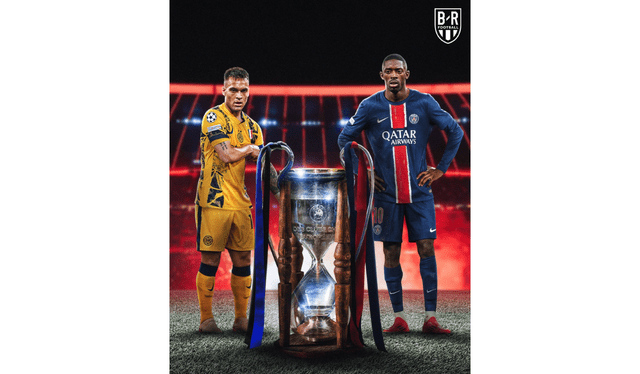Lautaro and Dembele are the standout players of Inter Milan and PSG, both looking to win the trophy for their respective teams. Photo: B/R Football   