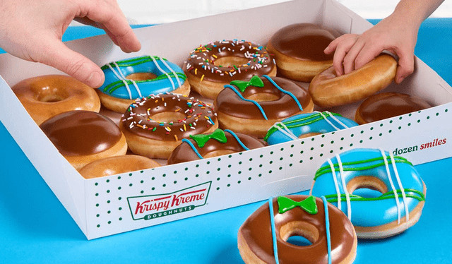 Krispy Kreme's Father's Day donuts are designed like a typical dad's shirt. Photo: Allrecipes   