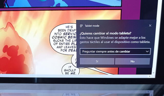 Windows 10 Pro ofrece modo escritorio y modo tableta. Foto: Benjamín Marcelo/La República