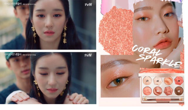 Maquillaje de Go Moon Young (Seo Ye Ji) en el episodio 2 de It's okay to not be okay (tvN, 2020). Crédito: Instagram