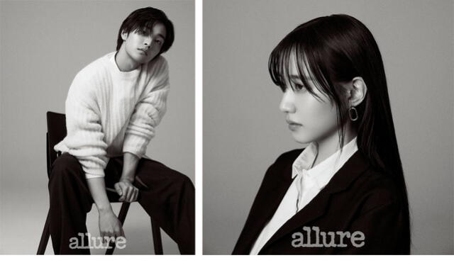 Kim Min Jae y Park Eun fotografiados por Yoon Song Yi para la revista Allure. Crédito: Allure Korea