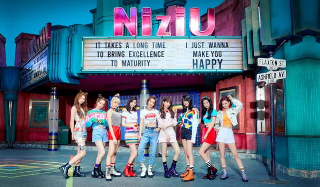 NiziU es un grupo femenino japonés formado por Sony Music Entertainment y JYP Entertainment a través del programa Nizi Project.  Crédito: Yahoo Japón