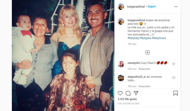 8.10.2020. Katy Jara junto a su familia y Susy Díaz. Crédito: captura Instagram