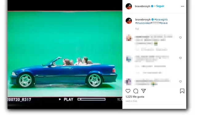 31.7.2020 Post del productor de BRAVE GIRLS anunciando su comeback en agosto. Crédito: captura Instagram 31.7.2020 Post del productor de BRAVE GIRLS anunciando su comeback en agosto. Crédito: captura Instagram