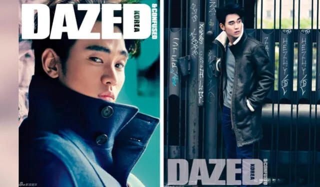 Kim Soo Hyun en la edición de noviembre  2013 DAZED Korea, Crédito: Instagram