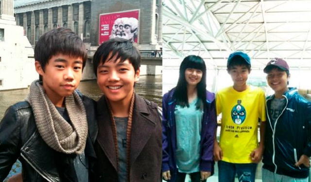 Park Ji Bin, Yeo Jin Goo y Nam Ji Hyun en Alemania. 2010. Crédito: Twitter