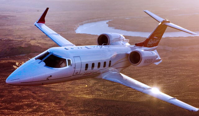 El avión privado de Shakira y Piqué es un Learjet 60XR