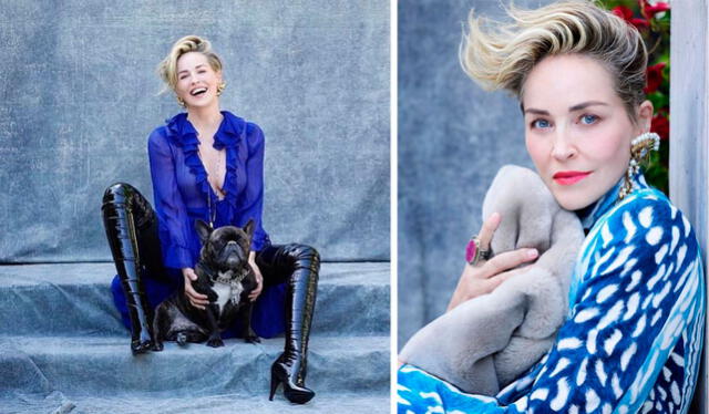 Sharon Stone fotografiada por  Michael Muller para The Telegraph Magazine. Crédito: Instagram