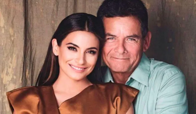 Ana Brenda Contreras junto a su papá, Efraín Contreras. Crédito: Instagram