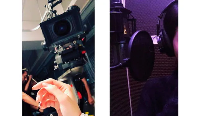 15.5.2017. Post de Soyeon (ex T-ARA) en el estudio de grabación. Crédito: captura IG Melodysoyani