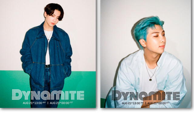 BTS: Jungkook y RM en photo teaser single "Dynamite". Crédito: Big Hit Entertainment