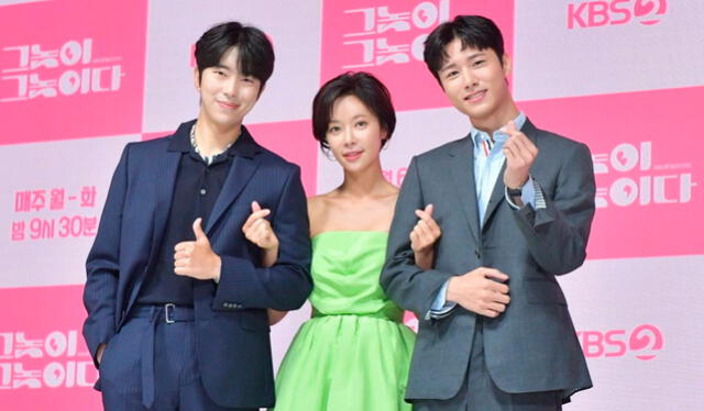 Hwang Jung Eum, Yoon Hyun Min y  Seo Ji Hoon protagonizan el dorama The Guy is That Guy (KBS2, 2020). Crédito: Instagram