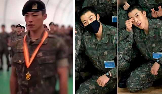Woo Do Hwan durante su entrenamiento militar básico. Crédito: Instagram