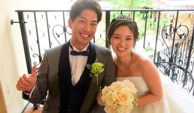 Maria Hamasaki y Keisuke Nishikata fueron pareja durante en el reality show Ikimari Marriage.  Crédito: Ig Marichan days
