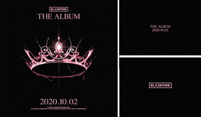 Imágenes que acompañaron el anuncio de YG Entertainment sobre el primer álbum completo de BLACKPINK. Crédito: captura Instagram