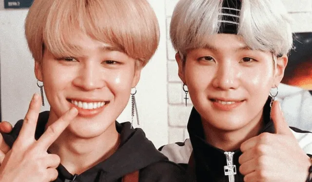 Jimin y Suga de BTS. Foto: Hybe   