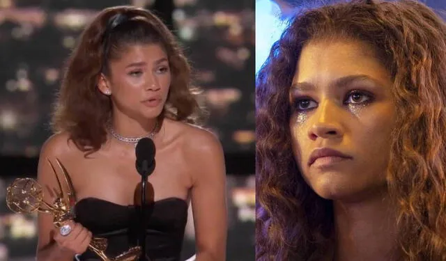 Zendaya en los Premios Emmy 2022. Foto: composición/TNT/HBO Max   