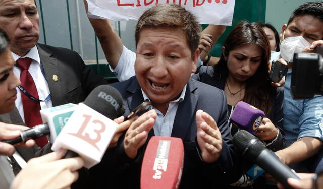 Guido Bellido arrived at Congress with Peru Libre. Photo: Marco Cotrina/La República   