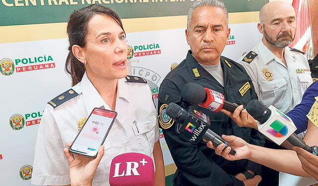 Oficiales. Policía peruana y española coordinaron la captura. Foto: difusión   