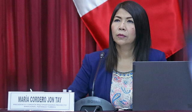  María Cordero justificaba el recorte del sueldo de su trabajador con las deudas que adquirió en campaña. Foto: Congreso   