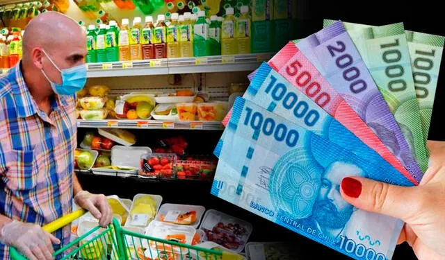 El Bono Canasta Básica ayuda a compensar el alza del precio de los alimentos. Foto: composición de Fabrizio Oviedo/La República/Diario Concepción/AFP   