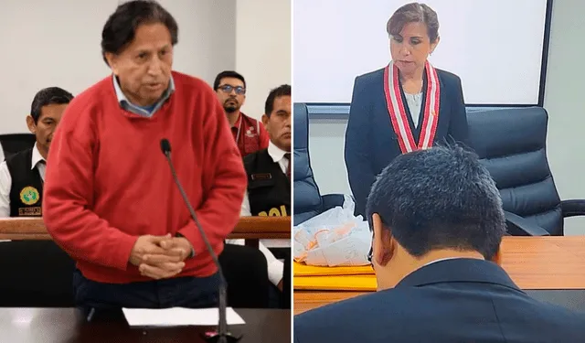  Alejandro Toledo fue acompañado por Patricia Benavides hasta su reclusión en Barbadillo. Composición LR/Ministerio Público   