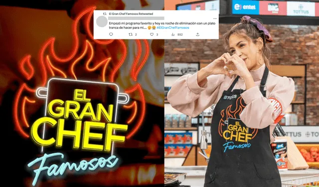 "El gran chef famosos" se perfila como uno de los programas favoritos por los peruanos. Foto: composición LR/Twitter   