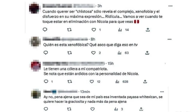  Cibernautas se mostraron en contra del comentario de Sofía Rivera Torres. Foto: Twitter/"La Casa De Los Famosos" 