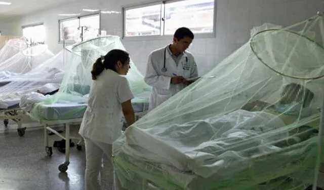  Se reporta gran número de pacientes hospitalizados por el dengue en hospitales. Foto: La República<br><br>    