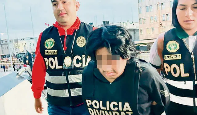  Captura. Uno de los responsables detenido en flagrancia. Foto: difusión<br><br>    