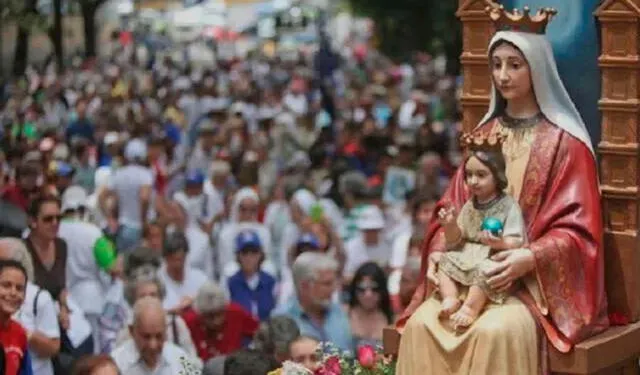 Los lunes bancarios se basan en celebraciones religiosas, como la de la Virgen de Coromoto. Foto: El Nacional    