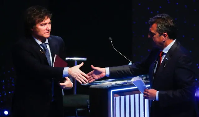  Javier Milei y Sergio Massa se enfrentarán en el balotaje 2023. Foto: Agencia EFE    